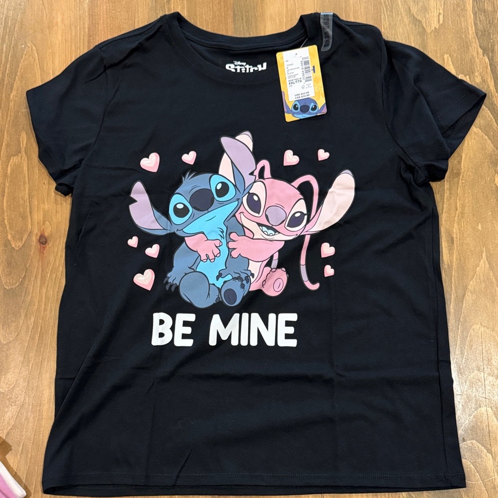 Black Kids Shirt with Cartoon Characters